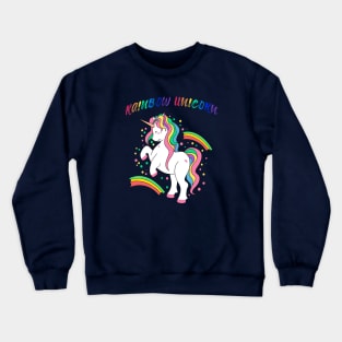 Rainbow Unicorn Lover Crewneck Sweatshirt